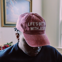 "LIFE'S BETTER WITH JESUS" HAT