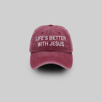 "LIFE'S BETTER WITH JESUS" HAT